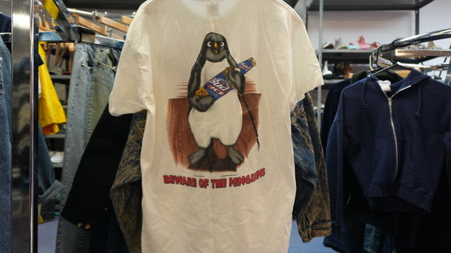 Vintage Bud Ice Penguin Tee Large