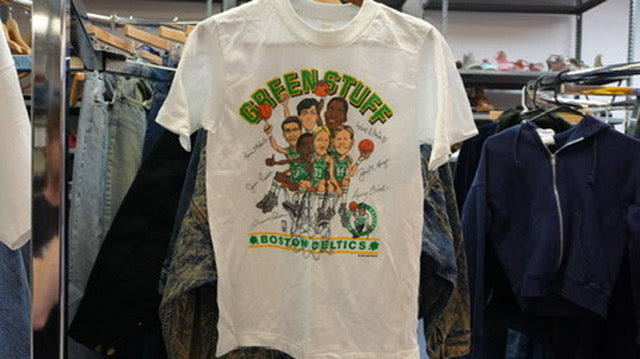 Vintage Medium Boston Celtics Green Stuff Tee